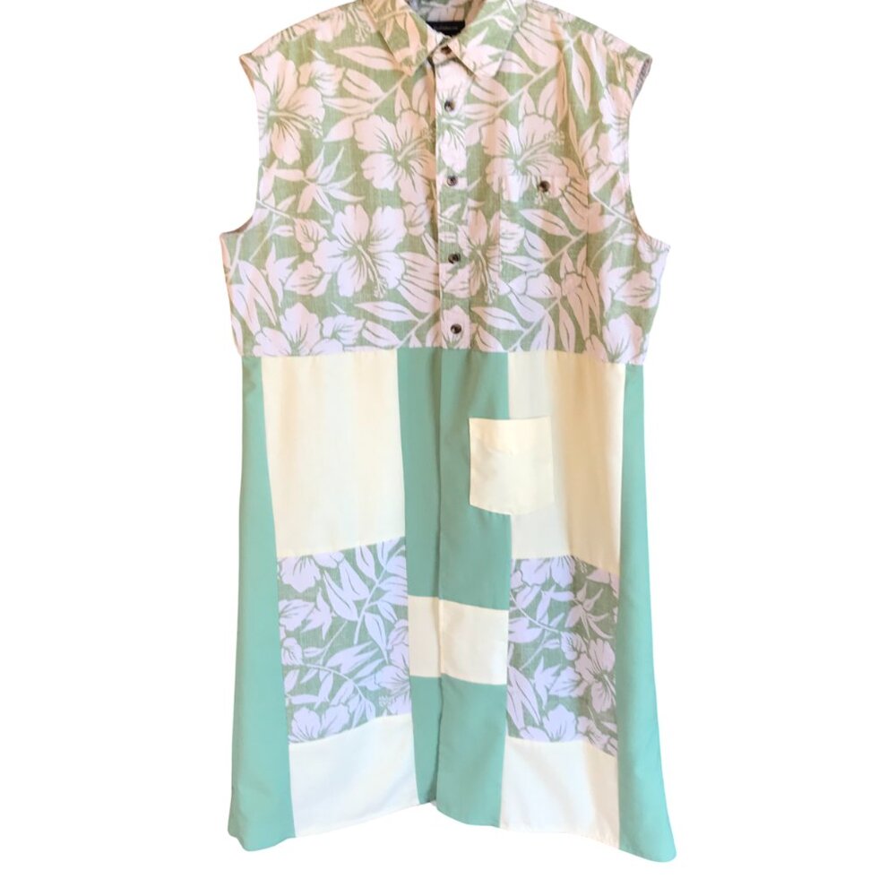 Patchwork Boho Duster, Plus Size Xl: Upcycled Tro… - image 3